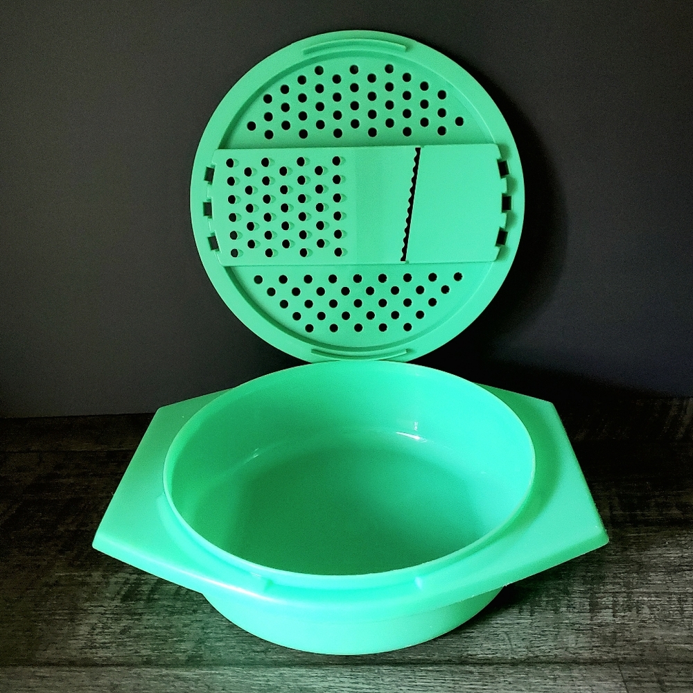 Vintage Tupperware Jadite Salad Cheese Grater #787 #786